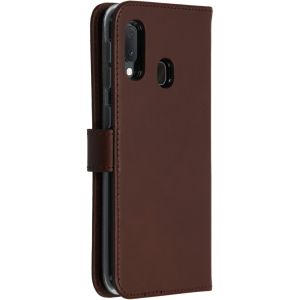 Selencia Étui de téléphone en cuir véritable Samsung Galaxy A20e