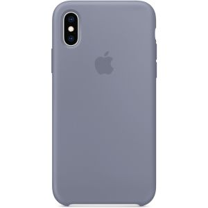 Apple Coque en silicone iPhone Xs / X - Lavender Gray