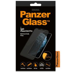 PanzerGlass Protection d'écran Privacy en verre trempé Case Friendly Anti-Bacterial iPhone 11 Pro /X(s)