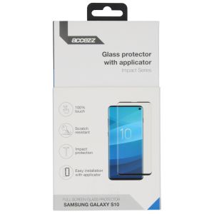 Accezz Protection d'écran en verre trempé Glass + Applicateur Samsung Galaxy S10