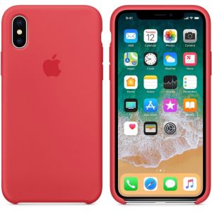 Apple Coque en silicone iPhone X - Red Raspberry