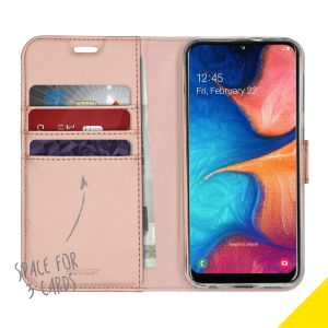 Accezz Étui de téléphone Wallet Samsung Galaxy A20e - Rose