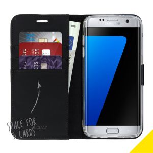 Accezz Étui de téléphone Wallet Samsung Galaxy S7 Edge - Noir
