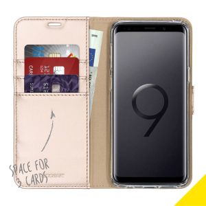 Accezz Étui de téléphone Wallet Samsung Galaxy S9 - Dorée