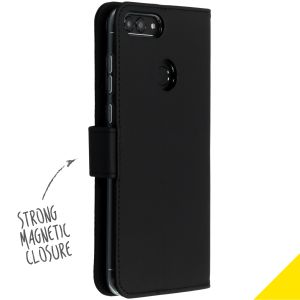 Accezz Étui de téléphone Wallet Huawei P Smart - Noir