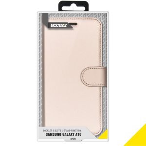 Accezz Étui de téléphone Wallet Samsung Galaxy A10 - Dorée