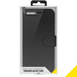 Accezz Étui de téléphone Wallet Samsung Galaxy A20e - Noir