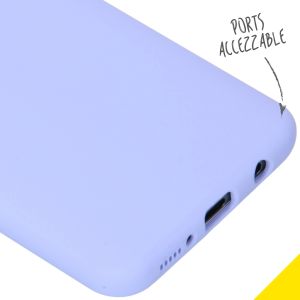 Accezz Coque Liquid Silicone Samsung Galaxy A50 / A30s - Violet
