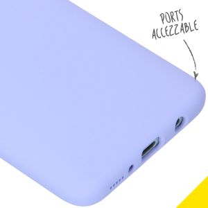 Accezz Coque Liquid Silicone Samsung Galaxy A70 - Violet