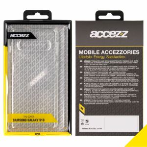 Accezz Coque Clear Samsung Galaxy S10 - Transparent