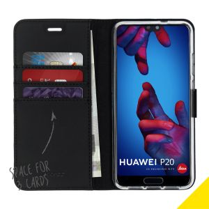 Accezz Étui de téléphone Wallet Huawei P20 - Noir