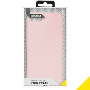 Accezz Coque Liquid Silicone iPhone SE (2022 / 2020) / 8 / 7 - Rose