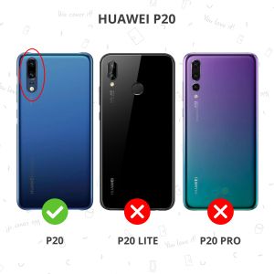 Selencia Étui de téléphone en cuir véritable Huawei P20