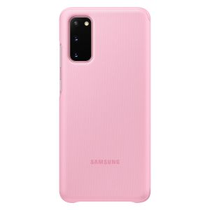 Samsung Original étui de téléphone portefeuille Clear View Galaxy S20 - Rose
