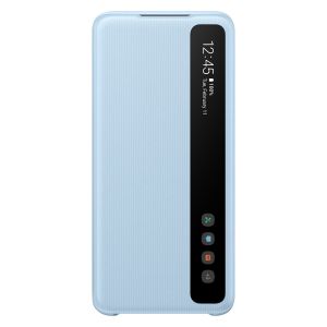 Samsung Original étui de téléphone portefeuille Clear View Galaxy S20 - Bleu