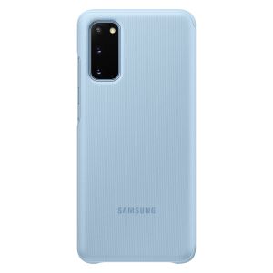 Samsung Original étui de téléphone portefeuille Clear View Galaxy S20 - Bleu