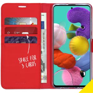 Accezz Étui de téléphone Wallet Samsung Galaxy A51 - Rouge
