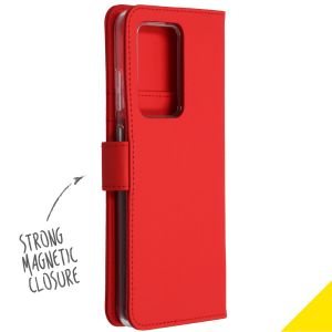 Accezz Étui de téléphone Wallet Samsung Galaxy S20 Ultra - Rouge