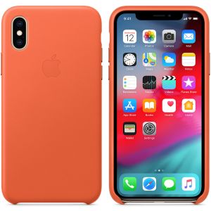 Apple Coque Leather iPhone Xs - Sunset