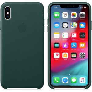 Apple Coque Leather iPhone Xs Max - Forest Green