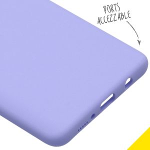 Accezz Coque Liquid Silicone Samsung Galaxy A71 - Violet