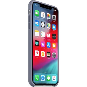 Apple Coque en silicone iPhone Xs Max - Lavender Gray