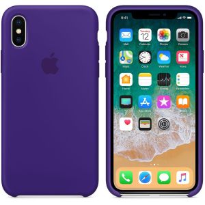 Apple Coque en silicone iPhone X - Ultra Violet