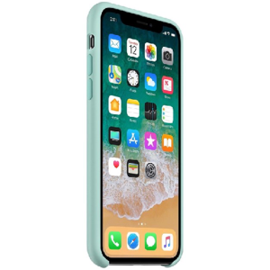 Apple Coque en silicone iPhone X - Marine Green