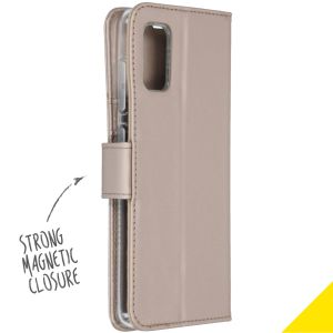Accezz Étui de téléphone Wallet Samsung Galaxy A41 - Dorée