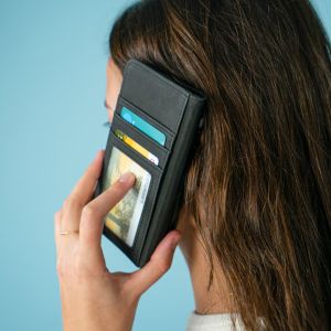 iMoshion Étui de téléphone portefeuille Luxe Galaxy A40 - Gris