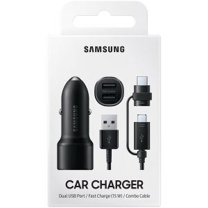 Samsung Dual Car Charger 15W - Noir