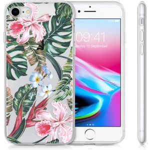 iMoshion Coque Design iPhone SE (2022 / 2020) / 8 / 7 / 6s - Tropical Jungle