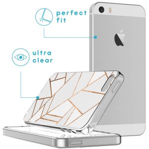 iMoshion Coque Design iPhone 5 / 5s / SE - White Graphic