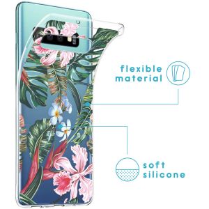 iMoshion Coque Design Samsung Galaxy S10 - Tropical Jungle