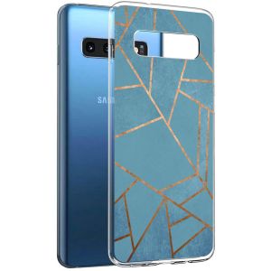 iMoshion Coque Design Samsung Galaxy S10 - Blue Graphic