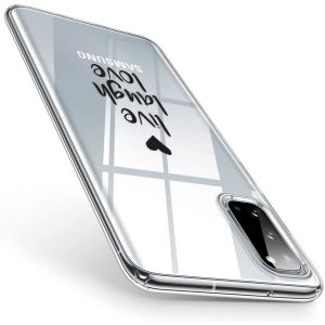 iMoshion Coque Design Samsung Galaxy S20 - Live Laugh Love - Noir