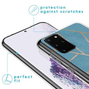 iMoshion Coque Design Samsung Galaxy S20 Plus - Blue Graphic