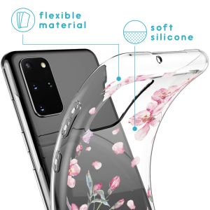 iMoshion Coque Design Samsung Galaxy S20 Plus - Fleur - Rose