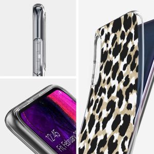 iMoshion Coque Design Samsung Galaxy A50 / A30s - Léopard / Noir