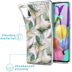 iMoshion Coque Design Samsung Galaxy A51 - Paon / Vert