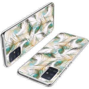 iMoshion Coque Design Samsung Galaxy A51 - Paon / Vert