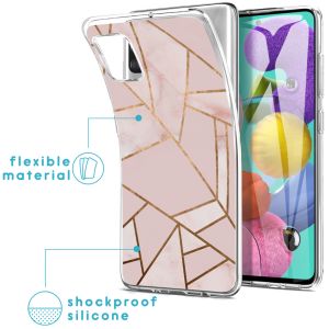 iMoshion Coque Design Samsung Galaxy A51 - Pink Graphic