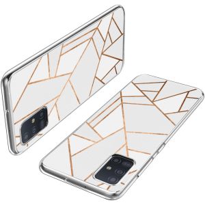 iMoshion Coque Design Samsung Galaxy A51 - White Graphic