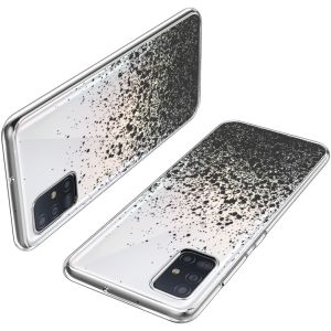 iMoshion Coque Design Samsung Galaxy A51 - Eclaboussures - Noir