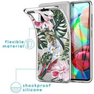 iMoshion Coque Design Samsung Galaxy A71 - Tropical Jungle