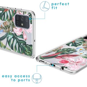 iMoshion Coque Design Samsung Galaxy A71 - Tropical Jungle