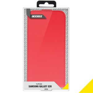 Accezz Étui à rabat Samsung Galaxy S20 - Rouge
