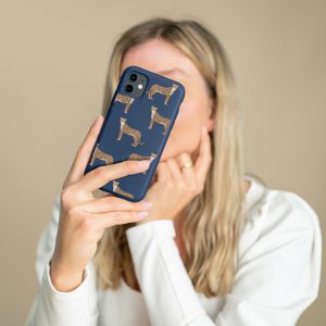 iMoshion Coque Design iPhone SE (2022 / 2020) / 8 / 7 - Léopard - Bleu