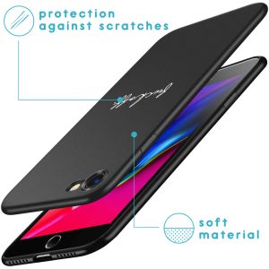 iMoshion Coque Design iPhone SE (2022 / 2020) / 8 / 7 - Fuck Off - Noir