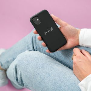iMoshion Coque Design iPhone SE (2022 / 2020) / 8 / 7 - Fuck Off - Noir